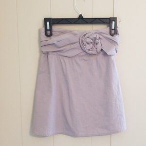 Alice + Olivia Strapless Gray Top